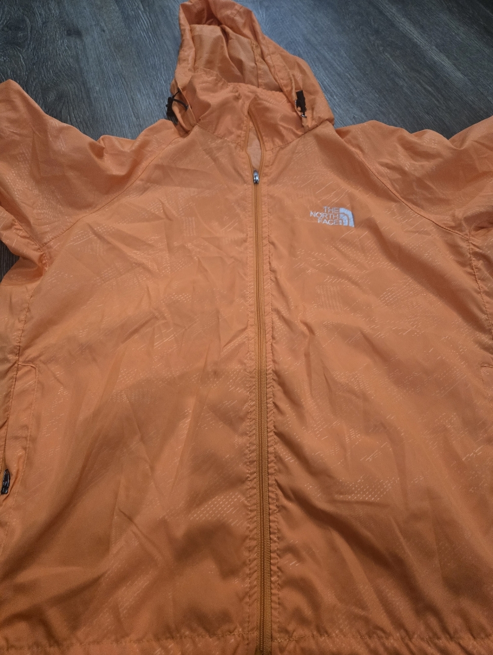 The North Face Orange Windbreaker Jacket